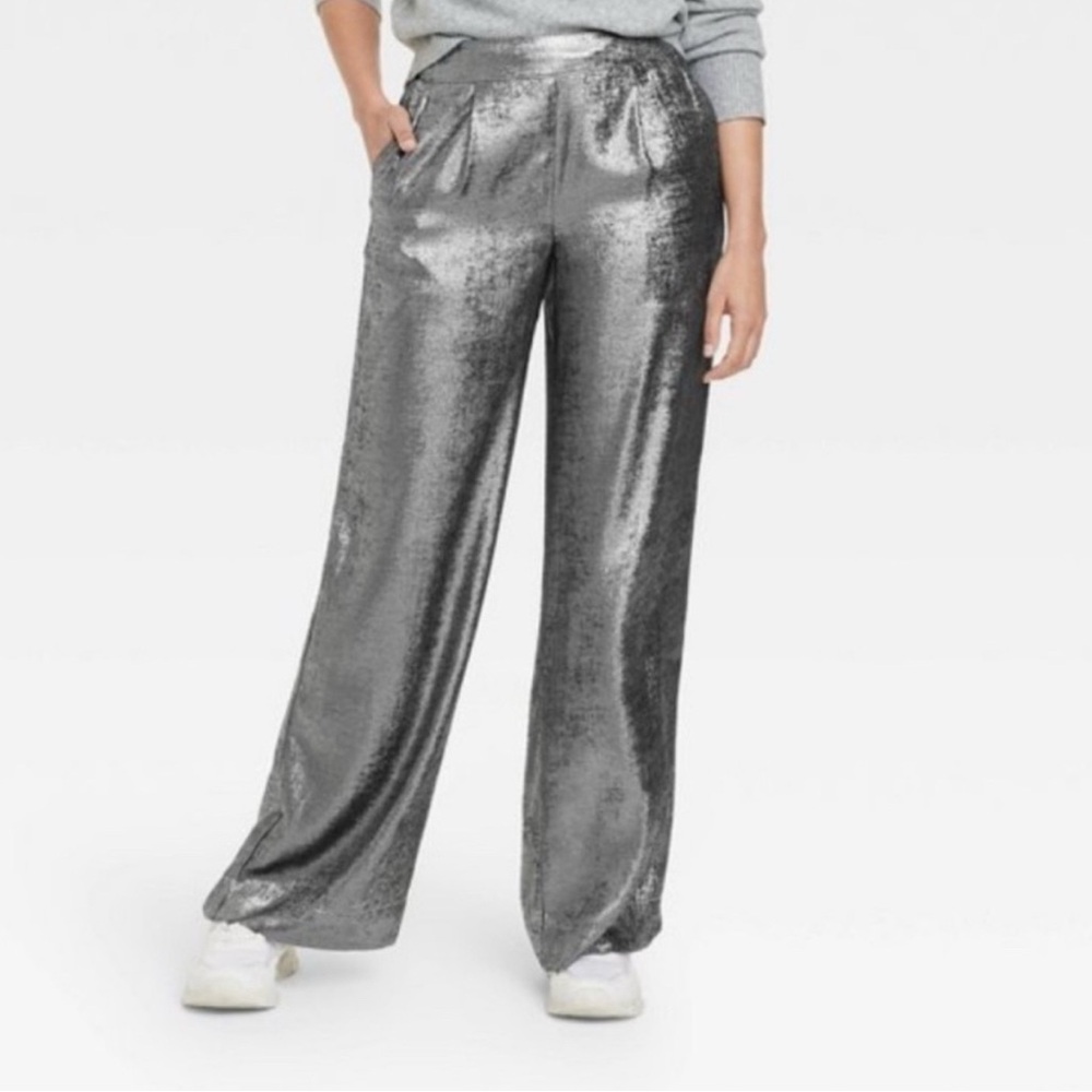 A new day metallic high rise pants S